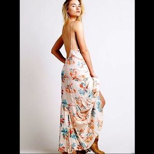 NWOT Free People Star Chasing Maxi Dress